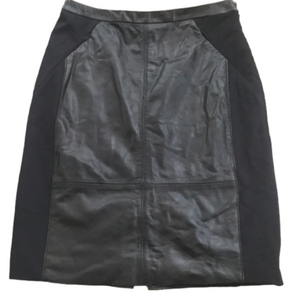 NWOT Halogen leather blend skirt